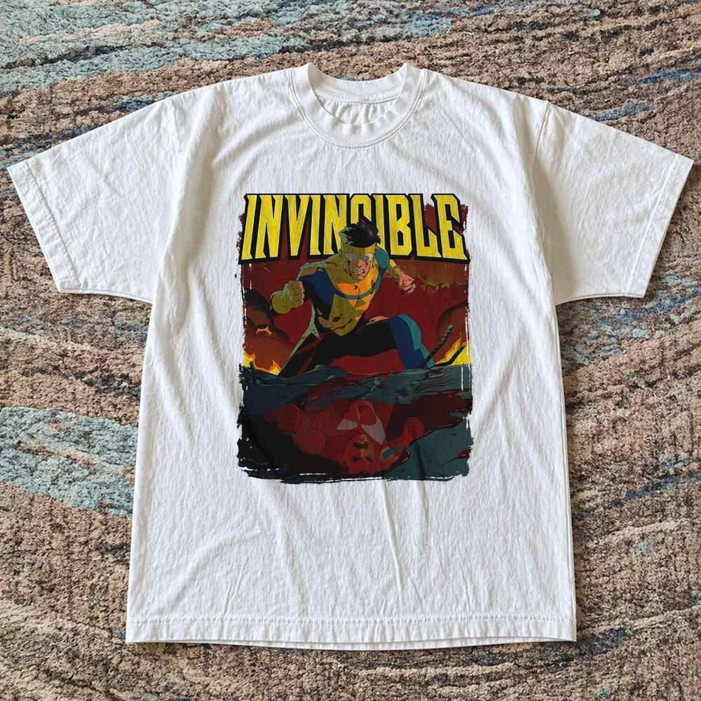 Style Invincible White Graphic Tee